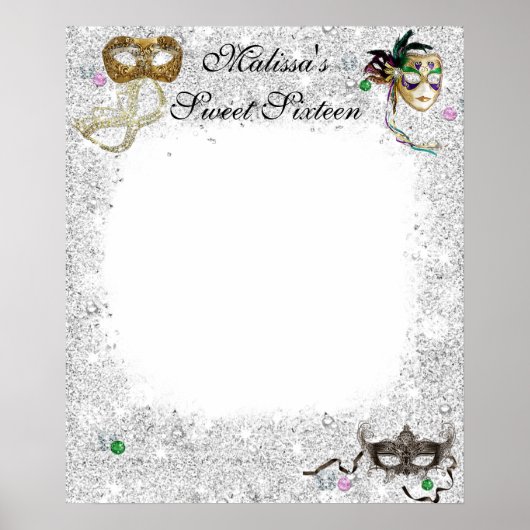 Sweet sixteen、キンセアニェラ、仮装サインイン ポスター (正面)