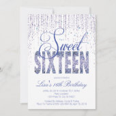 Sweet sixteen、グラムグリッター招待状 招待状 (正面)