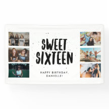 Sweet sixteen·シックス·フォト·コラージュ誕生パーティー 