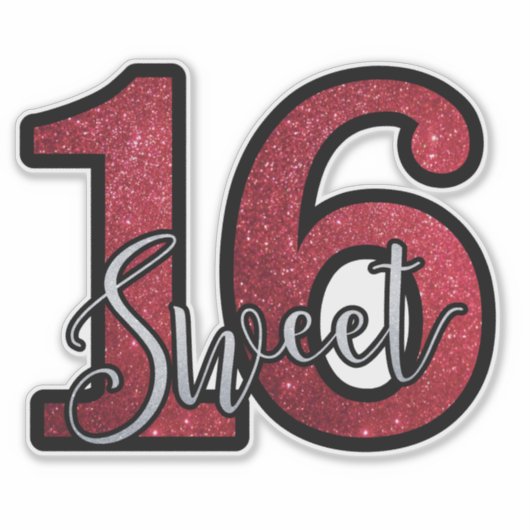 Sweet sixteen シール (正面)