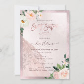 Sweet sixteen、スパークルガウン、フェイクバラ金ゴールドカード 招待状 (裏面)