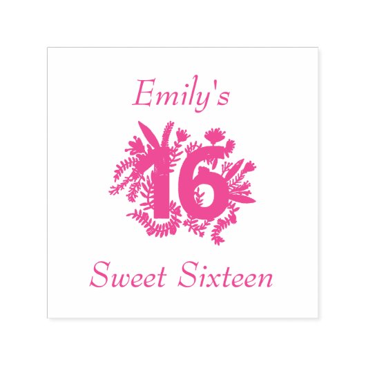 Sweet sixteen セルフインキングスタンプ (デザイン)