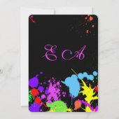 Sweet sixteen、バルミツワー、グローネオン招待状 招待状 (裏面)