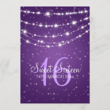 Sweet sixteen·パーティーきらめく·チェーン·パープル