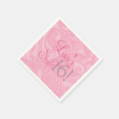 Sweet sixteen、ピかわいらしンクカスタムナプキンス スタンダードカクテルナプキン (角)