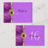 "sweet sixteen"ピンクブラック16歳 プレイスカード (正面/裏面)