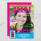 Sweet sixteen|マガジンカバースタイル|写真 招待状 (正面/裏面)