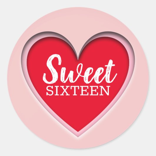 Sweet sixteen ラウンドシール (正面)