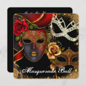 Sweet sixteen，仮面舞踏会，招待状 招待状 (正面/裏面)