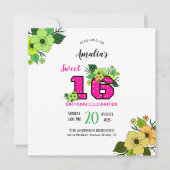 Sweet sixteen 招待状 (正面)