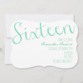 Sweet sixteen 招待状