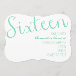 Sweet sixteen 招待状