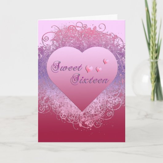 Sweet sixteen 招待状 (正面)