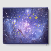 Sweet sixteen、青、金ゴールド星、銀河系輝き ゲストブック (裏面)