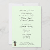 Sweet sixteen、魅惑の森、妖精、カスタム 招待状 (裏面)