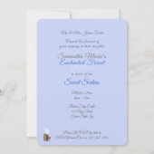 Sweet sixteen、魅惑の森、妖精、カスタム 招待状 (裏面)