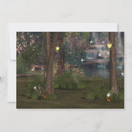 Sweet sixteen，魅惑の森，蝶，カスタム 招待状