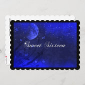 Sweet sixteen、魅惑夕べ、月招待状 招待状 (正面/裏面)