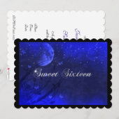 Sweet Sixteen、魔法の夜、月の招待状 招待状 (正面/裏面)