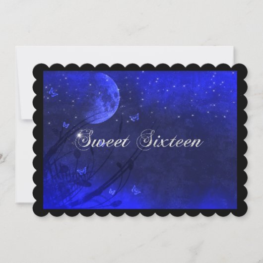 Sweet Sixteen、魔法の夜、月の招待状 招待状 (正面)