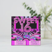 Sweet Sixteen 16パーティーチケット入場券 招待状 (スタンド正面)
