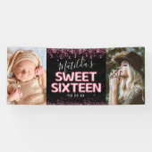 Sweet Sixteen 16歳の誕生日パーティーの写真 横断幕 (横)