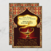 Sweet sixteen,16歳15日，アラビアの夜 招待状 (正面/裏面)