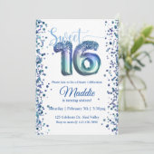 sweet sixteen, 16, 10代のパーティの招待状 招待状 (スタンド正面)