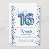 sweet sixteen, 16, 10代のパーティの招待状 招待状 (正面/裏面)