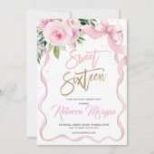 Sweet Sixteen 16th 招待状 (正面)