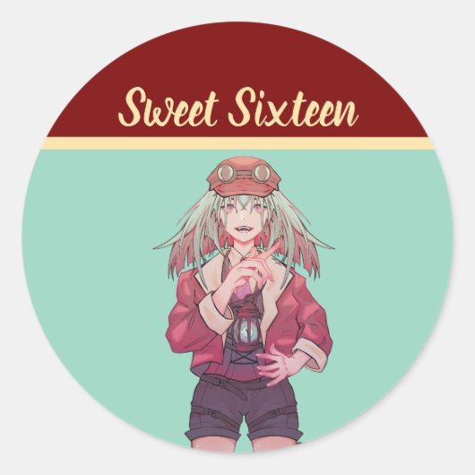 Sweet Sixteen Anime, VTuber ラウンドシール (正面)
