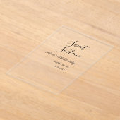 Sweet sixteen birthday brunch 16th birthday name d アクリル招待状 (レイダウン)