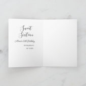 Sweet sixteen birthday brunch 16th birthday name d カード (内部)