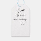Sweet sixteen birthday brunch 16th birthday name d ギフトタグ (裏面)