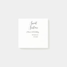 Sweet sixteen birthday brunch 16th birthday name d ポストイット