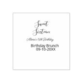 Sweet sixteen birthday brunch 16th birthday name d ラバースタンプ (インプリント)