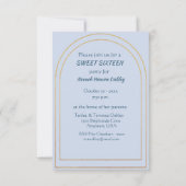 Sweet Sixteen Daughter Birthday Boots Invitation 招待状 (裏面)