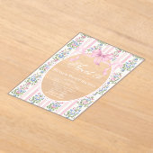 Sweet Sixteen Grandmillen Coqueete Bow Birthday アクリル招待状 (レイダウン)