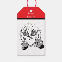 Sweet Sixteen Lineart ギフトタグ