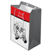 Sweet Sixteen Lineart ミディアムペーパーバッグ (正面アングル)