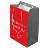 Sweet Sixteen Lineart ミディアムペーパーバッグ (裏面アングル)