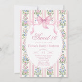 Sweet Sixteen Love Shack Grandmillennial Birthday 招待状 (正面)