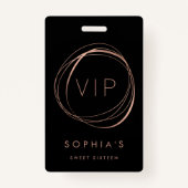 Sweet sixteenVIPパス バッジ (正面)