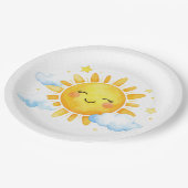 Sweet Sky Baby Shower ペーパープレート (アングル)