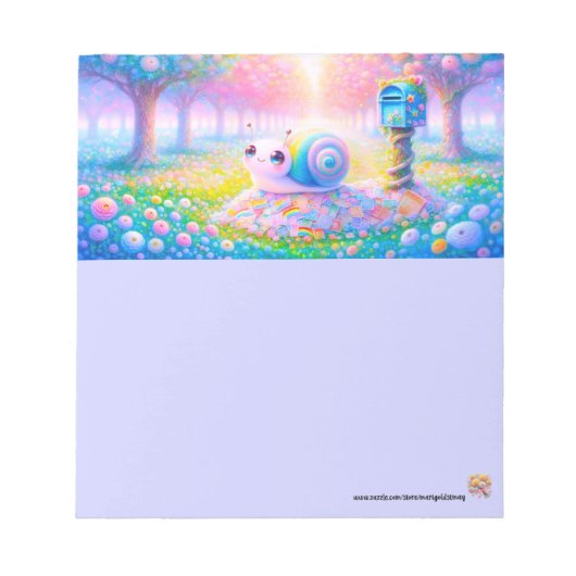 Sweet Snail Mail Notepad ノートパッド (正面)