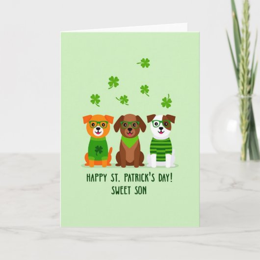 Sweet Son Happy St Patricks Day Card カード (正面)