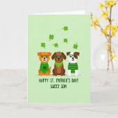 Sweet Son Happy St Patricks Day Card カード (黄色い花)