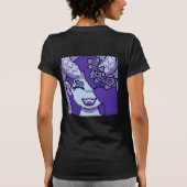 Sweet Spooky Girl Halloween pixel Art Tシャツ (裏面)