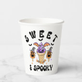 Sweet & Spooky Retro Halloween Ice Cream Cones 紙コップ (裏面)