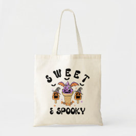 Sweet & Spooky Retro Monster Ice Cream Halloween トートバッグ